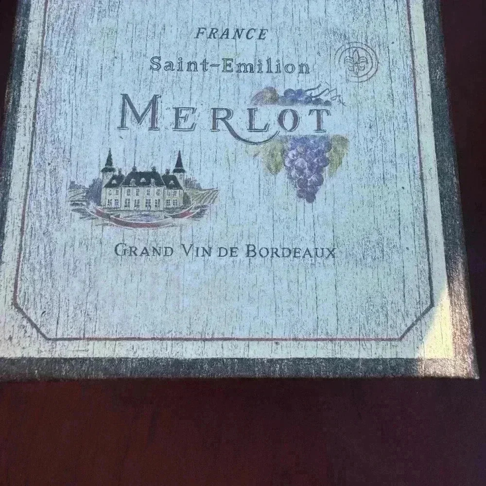 Lauren Hamilton Merlot Coaster Set - Picture 4 of 4